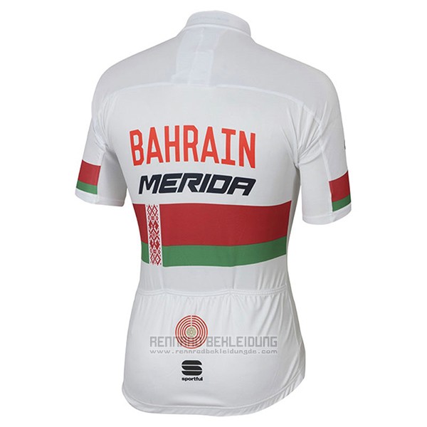 2017 Fahrradbekleidung Bahrain Merida Champion Bielorusso Trikot Kurzarm und Tragerhose